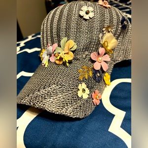 NWOT 3D Floral Baseball Hat